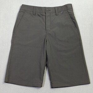 Travis Mathew Shorts Kids Boys L Gray Stretch Waist Golf Performance Casual